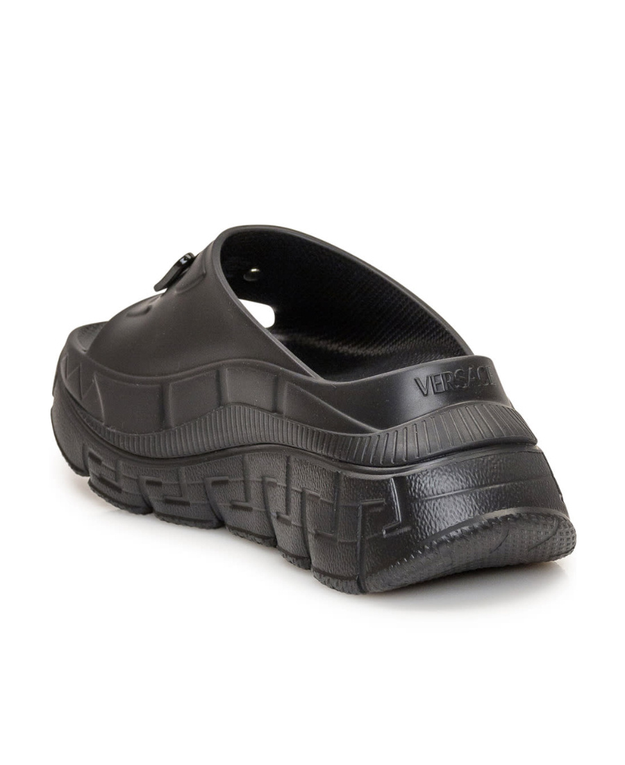 Versace Medusa Chunky-sole Slides In Black