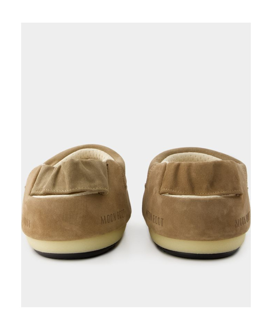 Moon Boot Evolution Sandals - - Suede - Sand In Brown