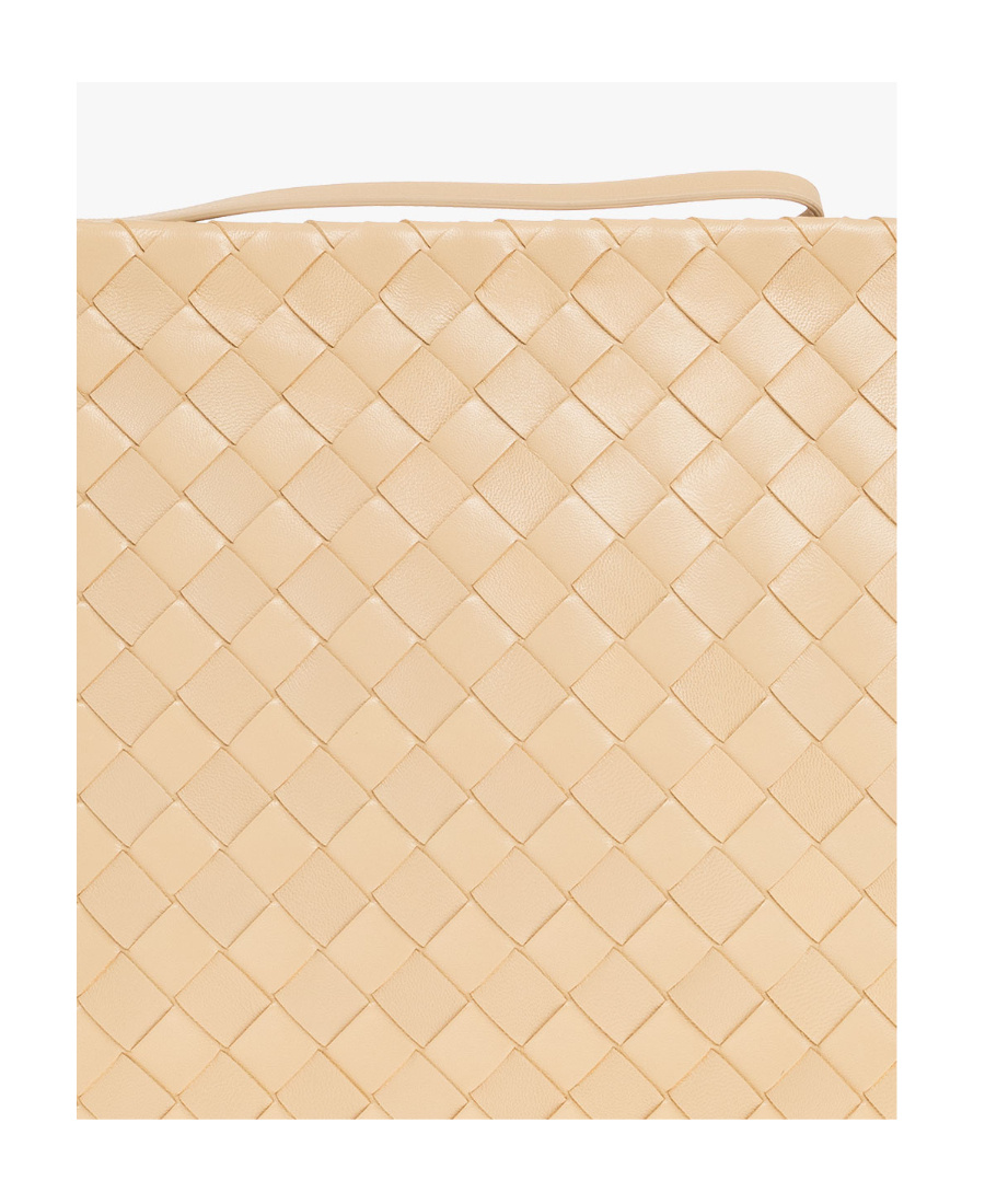 Shop Bottega Veneta Pouch Large Handbag In Nude