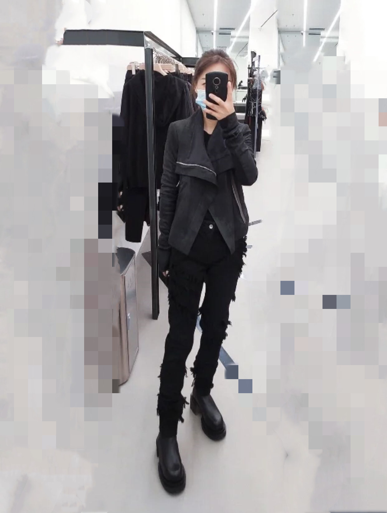 Rick Owens Drkshdw Imitation Old Jeans In Black