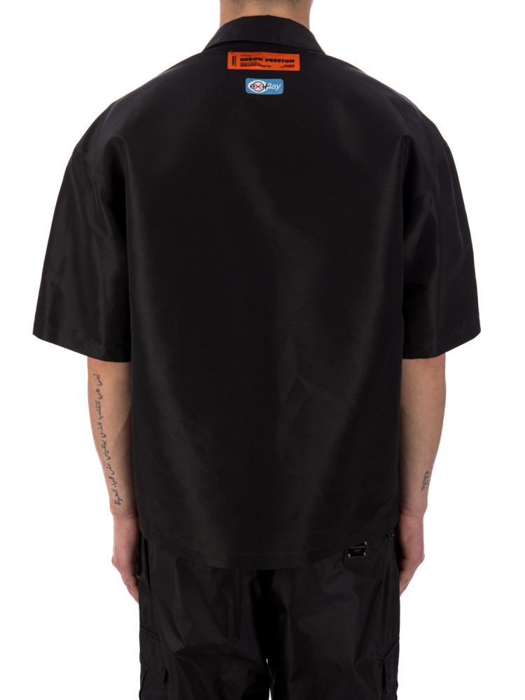 Shop Heron Preston A Short Sleeved Shirt In Black