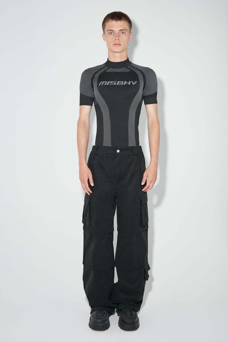 Misbhv Muted Black Stretch Sport T-shirt In Black