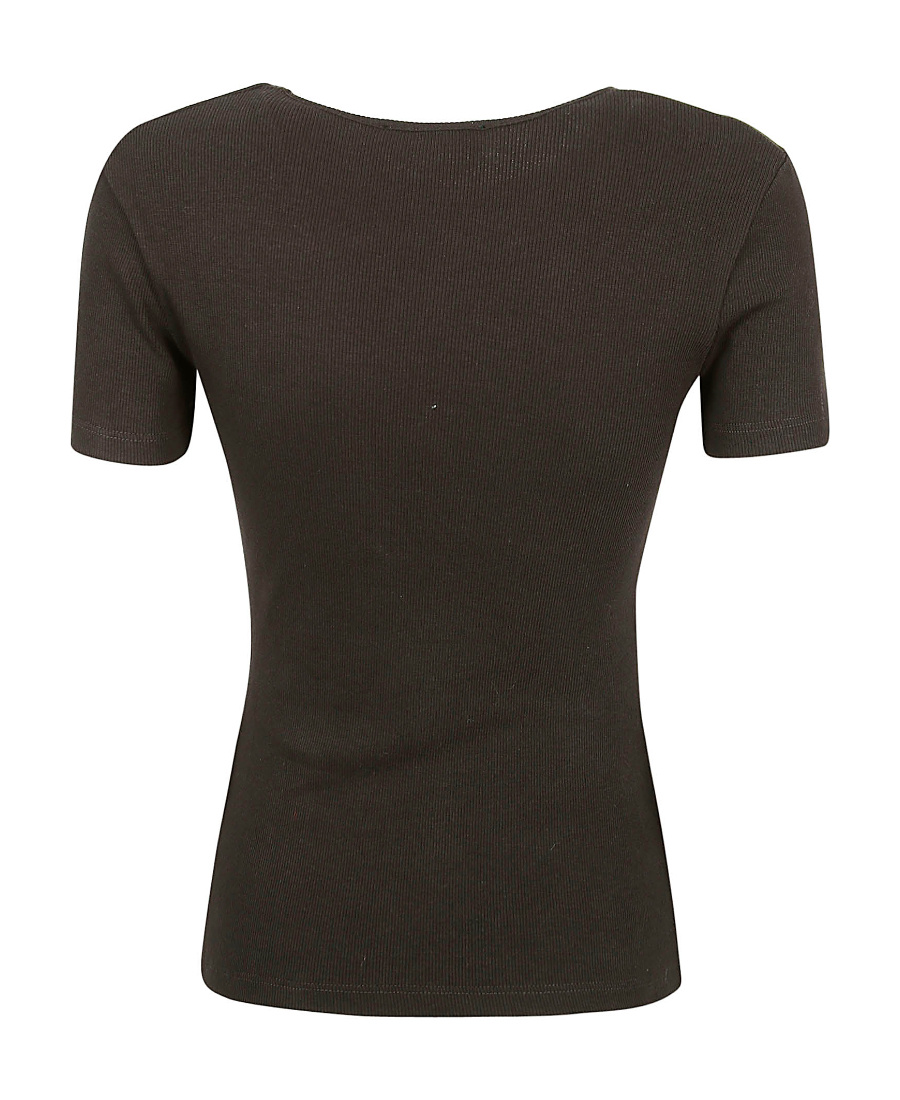 Blumarine Logo-print Cotton T-shirt In Black