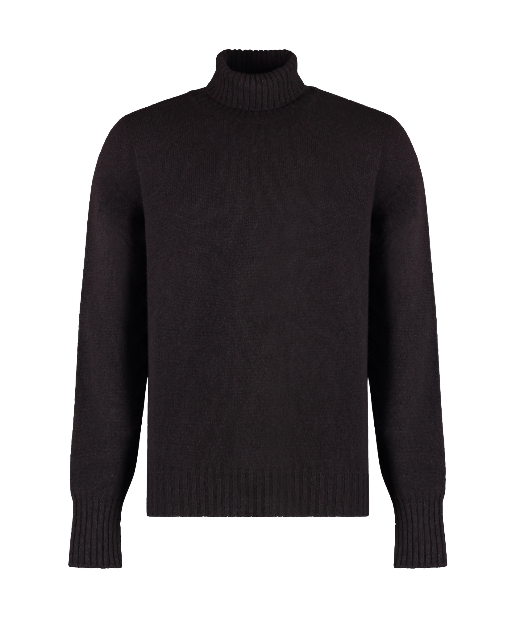 Drumohr Wool Turtleneck Sweater In Black