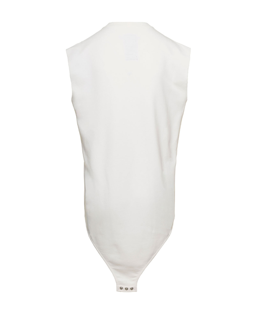 Rick Owens Logo-embroidered Cotton Tank Top In White