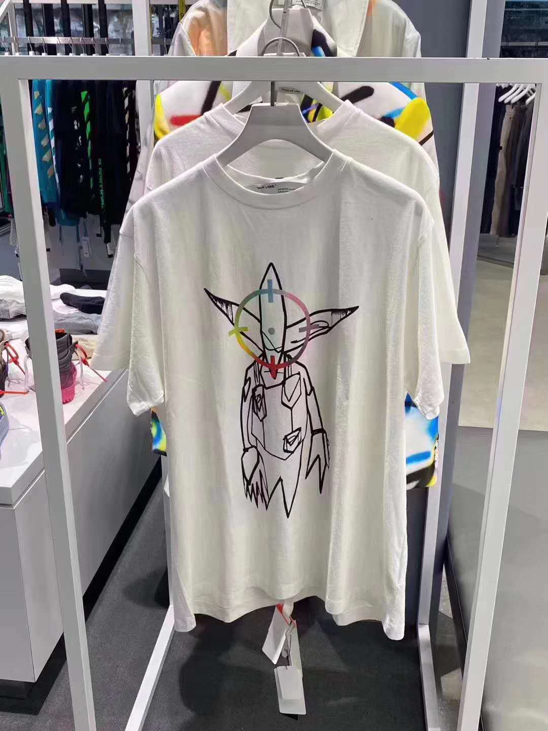 Off-white X Futura Alien Print T-shirt In White