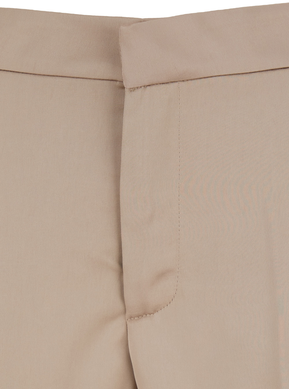 The Andamane Beige Pants With Pences On The Front In Tech Fabric Woman In Nude