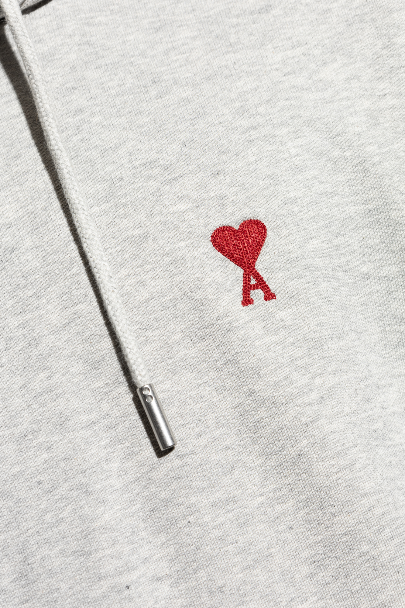 Ami Alexandre Mattiussi Long-sleeved Hooded Hoodie In White