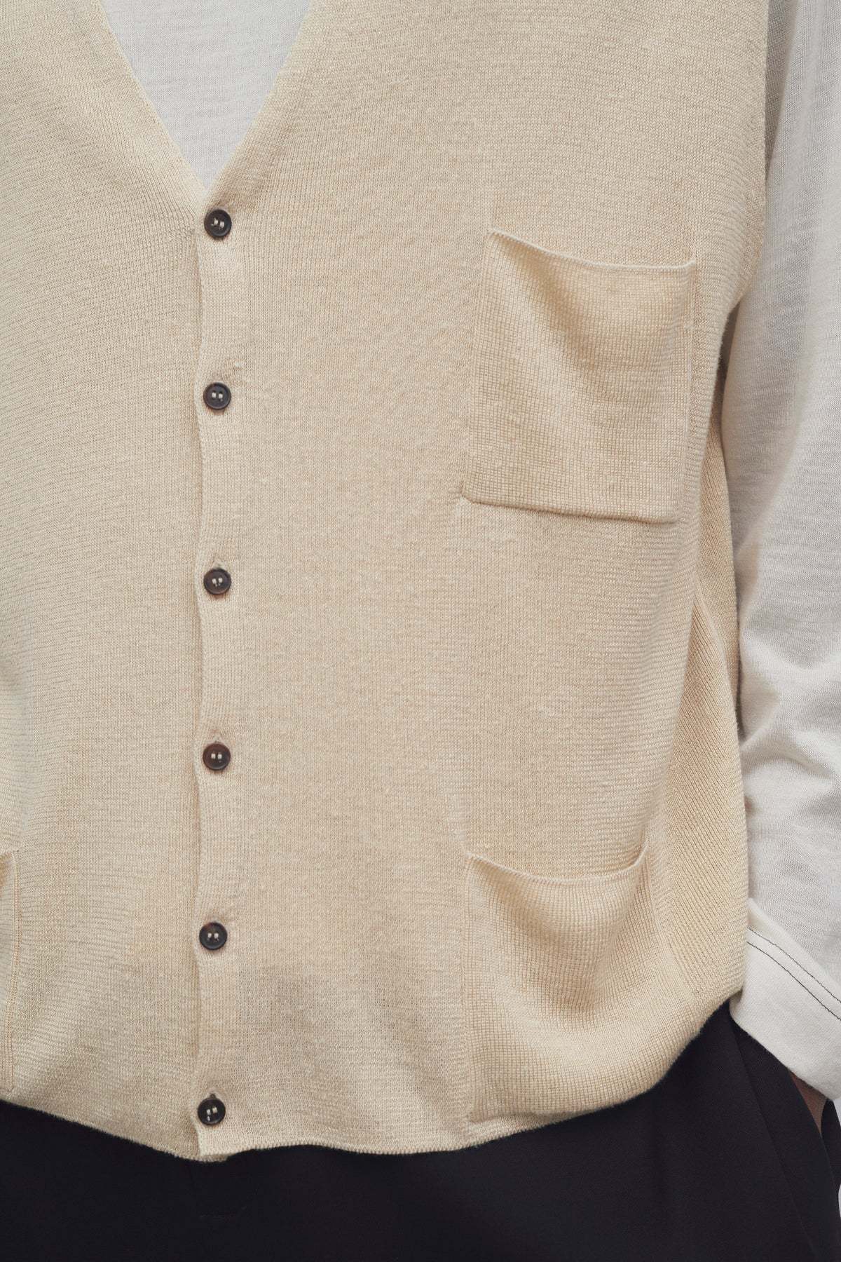 The Row Tarik Cardigan In Nude