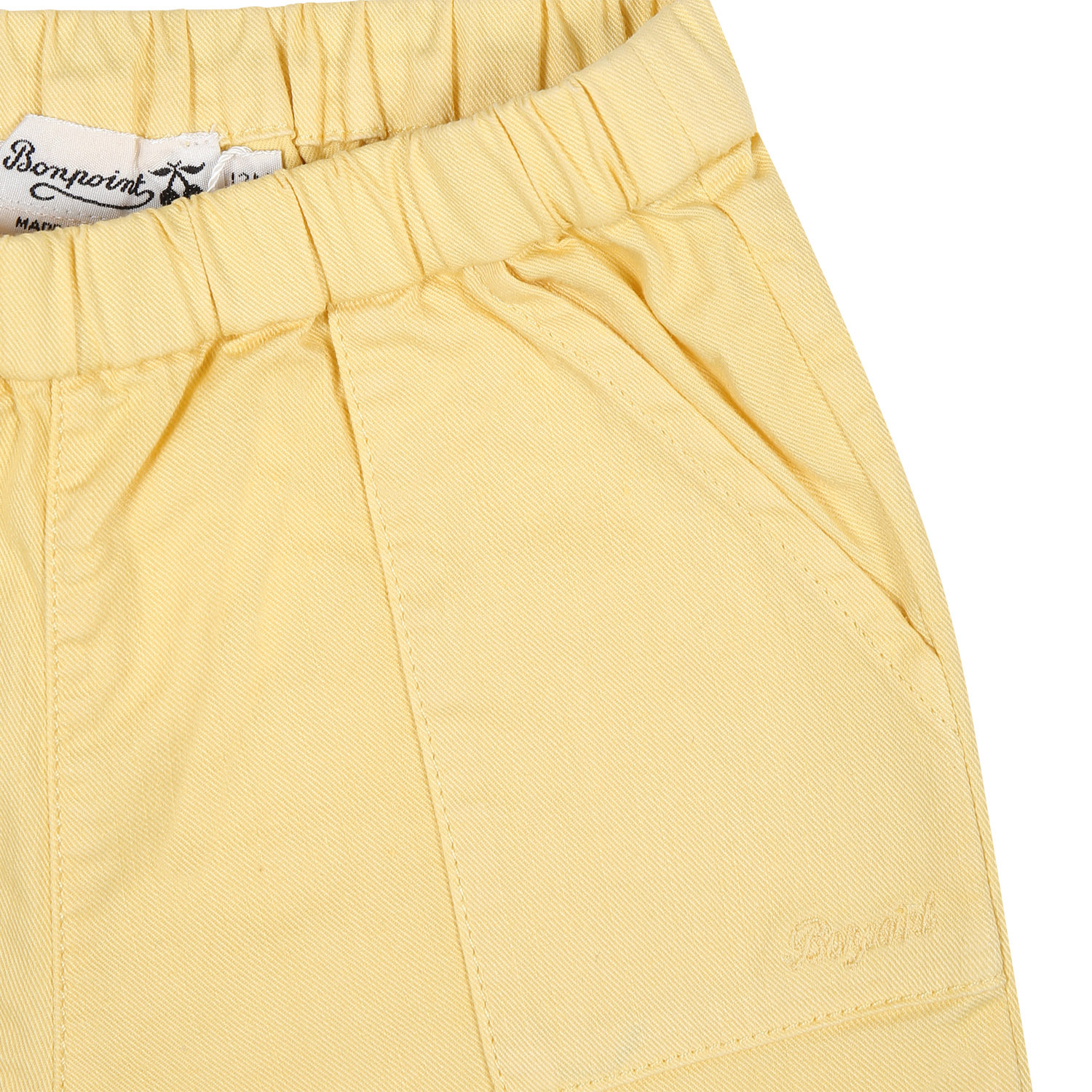 Bonpoint Thursday Elastic Waist Trousers In Nude