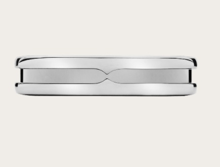 Bvlgari White Gold And Diamond B. Zero1 One-band Ring In White