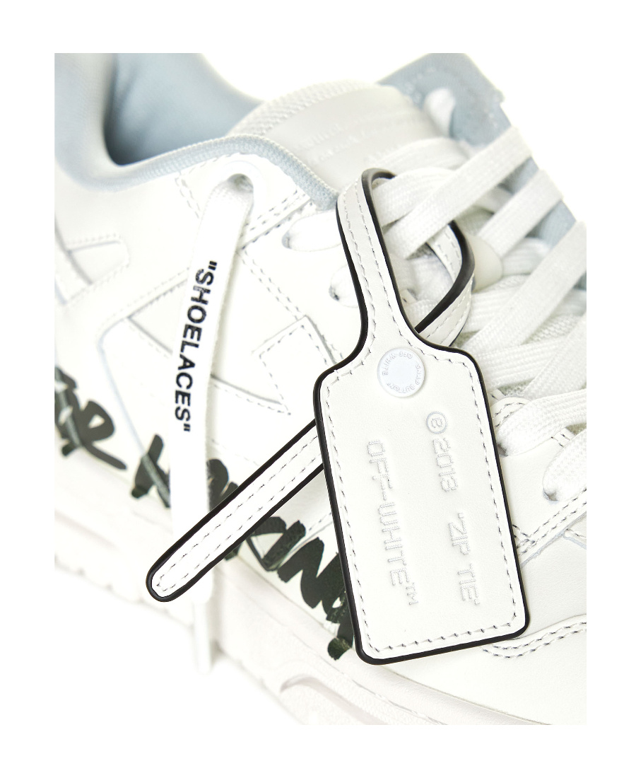 Shop Off-white Out Of Office 'for Walking' Leather Sneakers In White