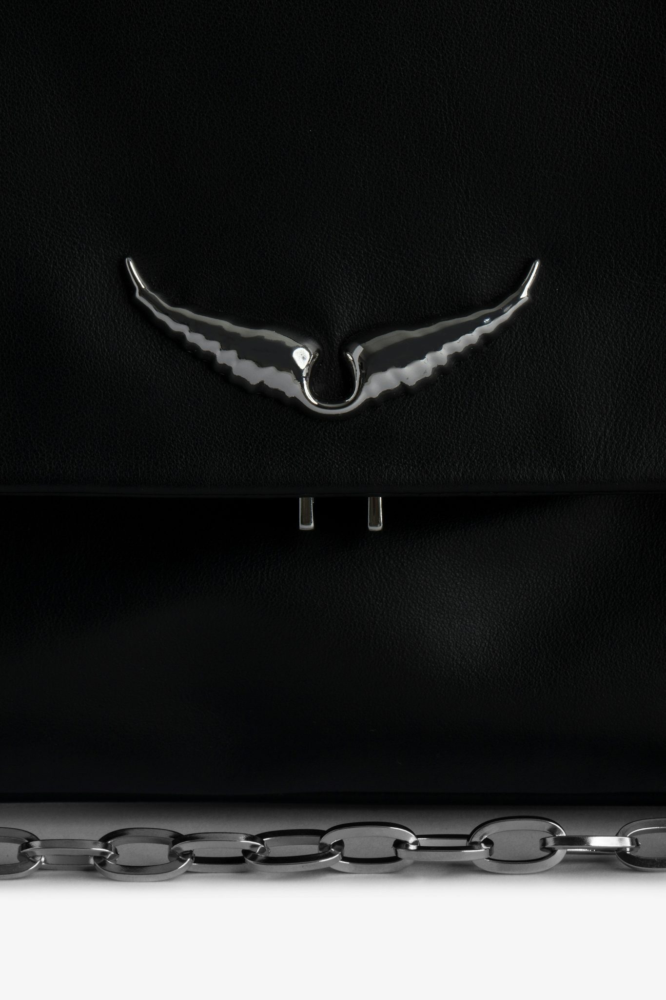 Zadig & Voltaire Rock Eternal Xl Logo Shoulder Bag In Black