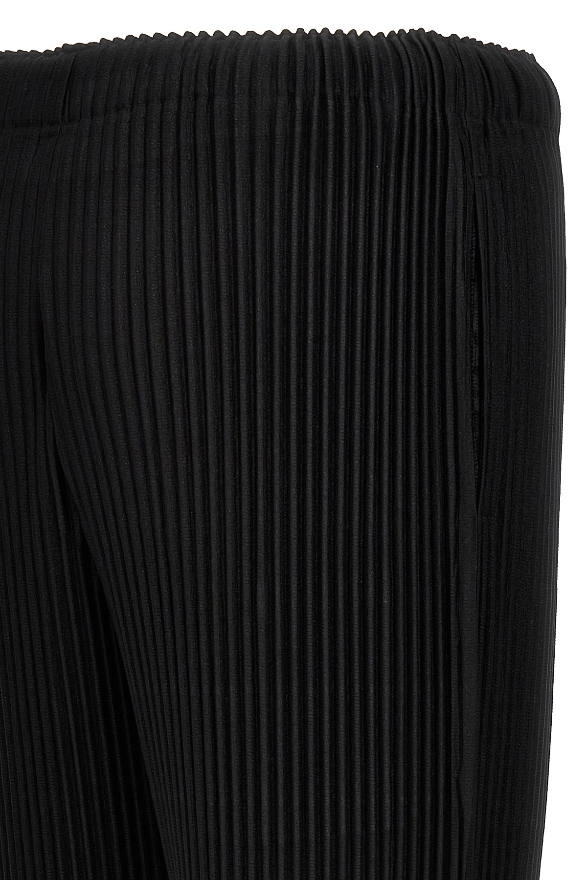 Shop Issey Miyake Mc January Pleated Trousers In Black