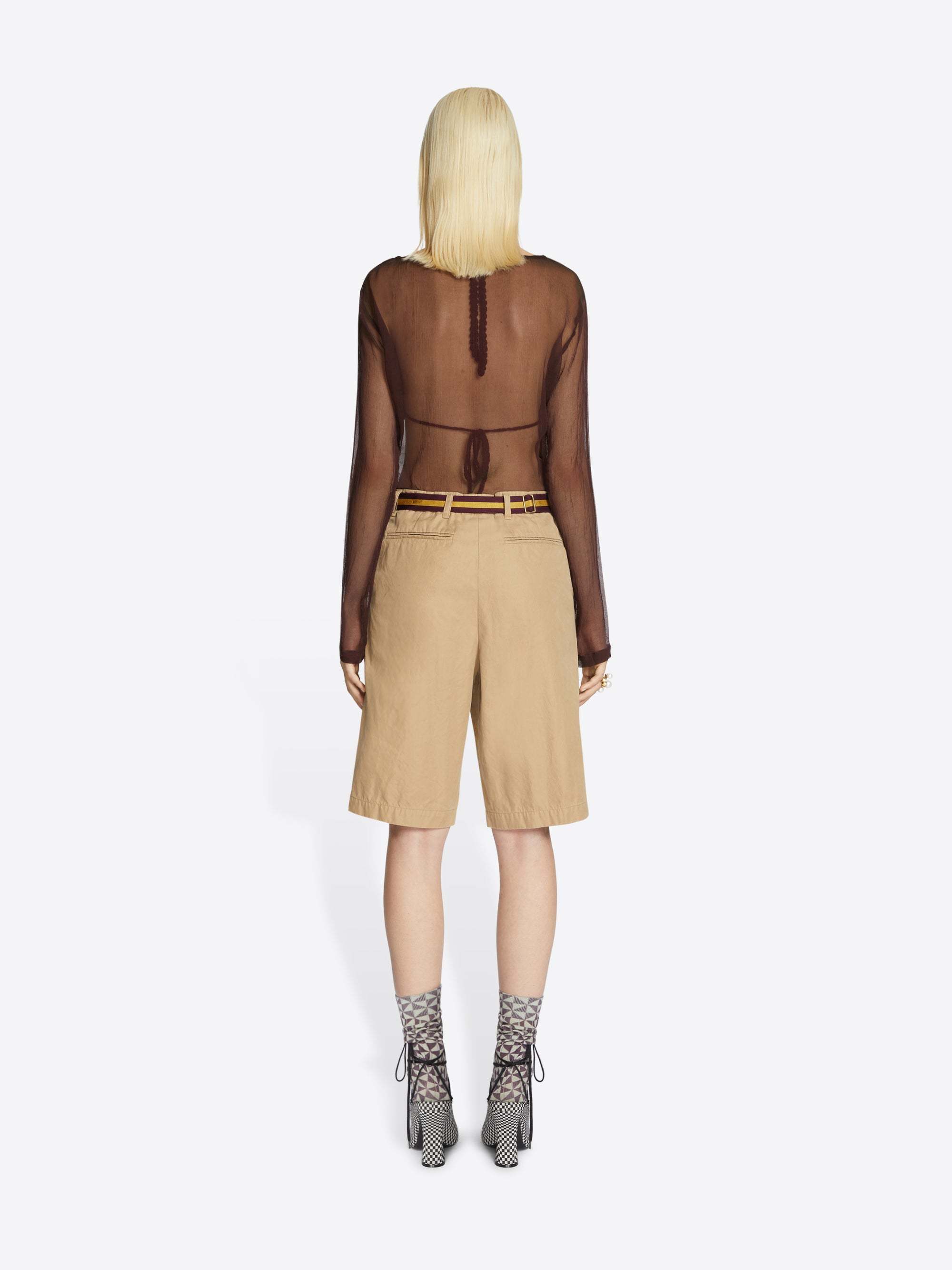 Dries Van Noten 01420 Pulian Pants In Nude