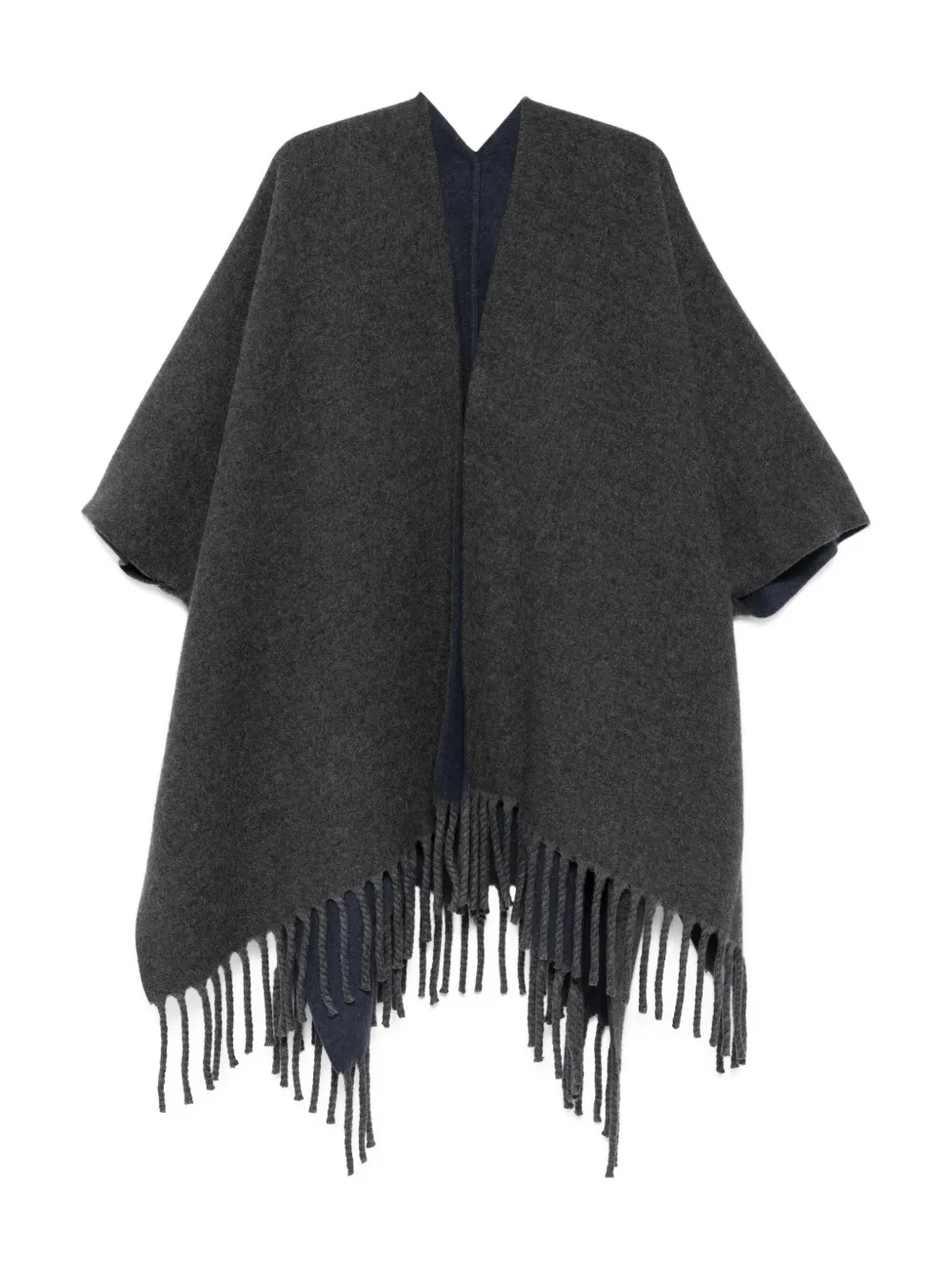 Brunello Cucinelli Tassel Cloak In Black