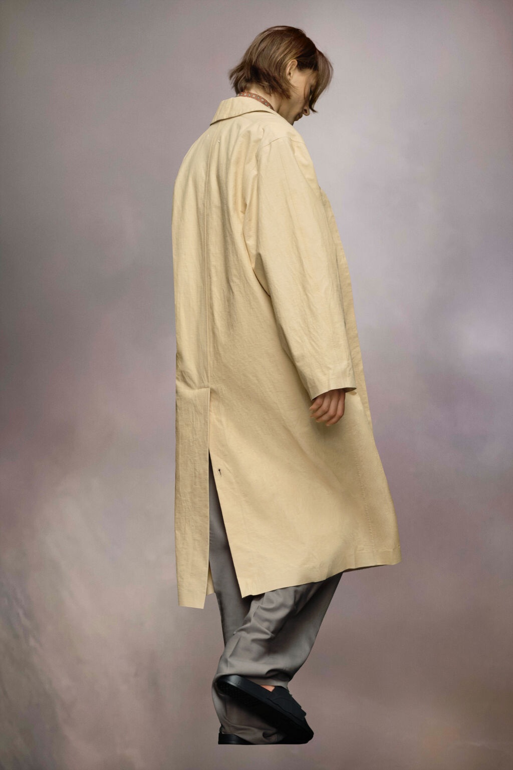 MAISON MARGIELA MAISON MARGIELA SINGLE-BREASTED MIDI TRENCH COAT