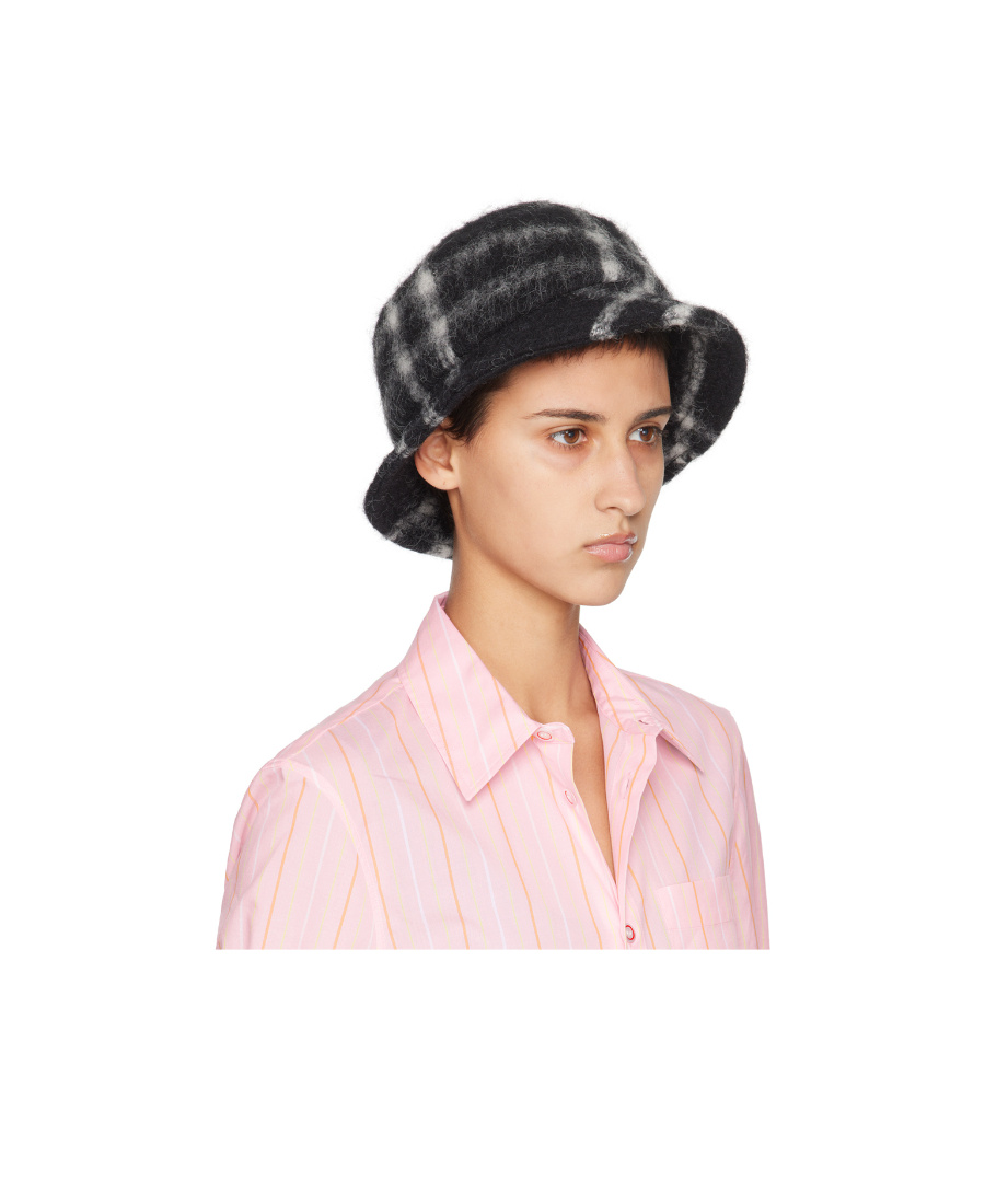 Marni Checkered Fisherman's Hat In Pink