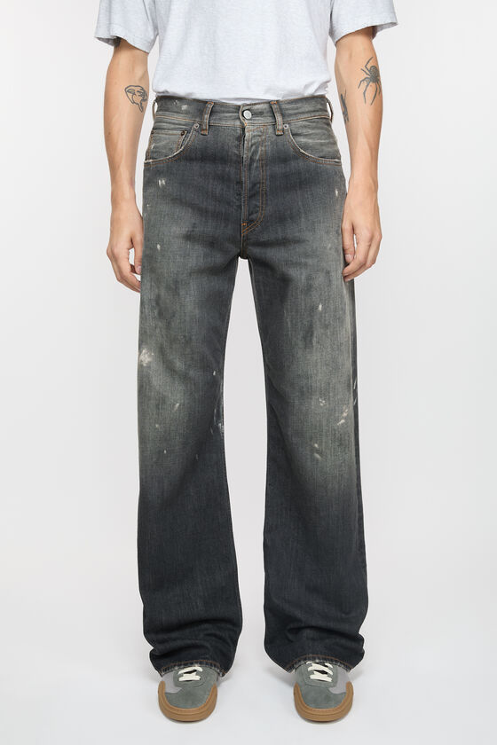 Shop Acne Studios Loose-fit Jeans In Black