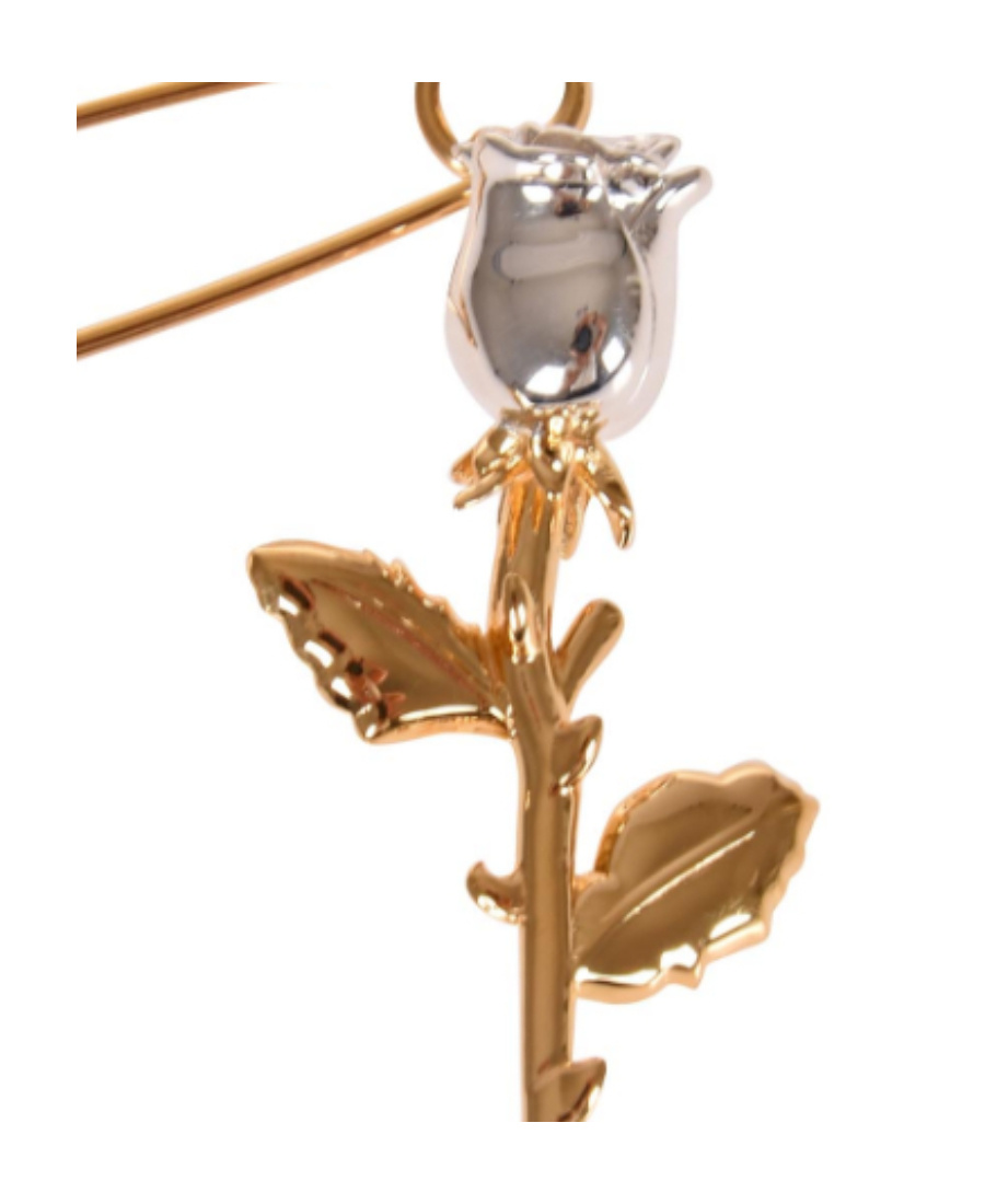 Ambush Rose Hanging Earrings In Yellow