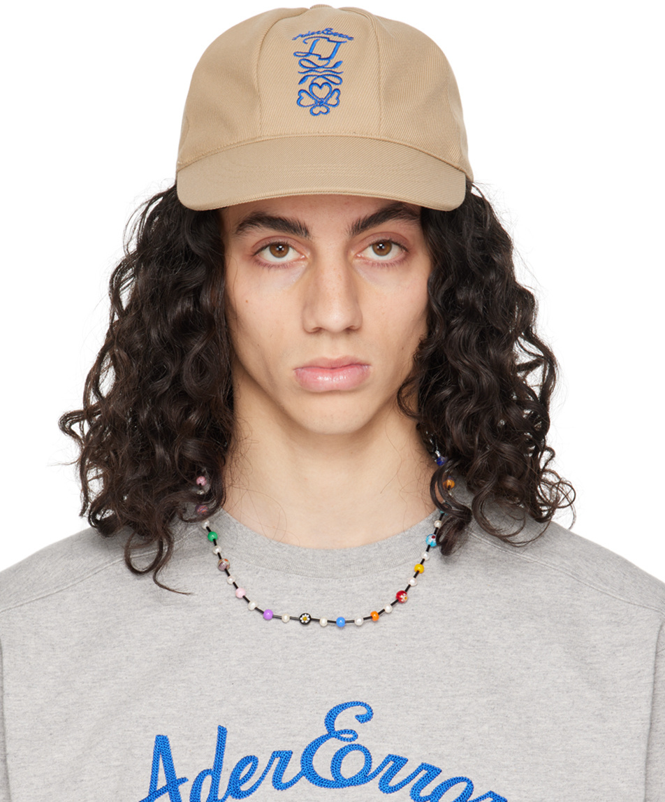 Ader Error Embroidered Baseball Cap In Nude