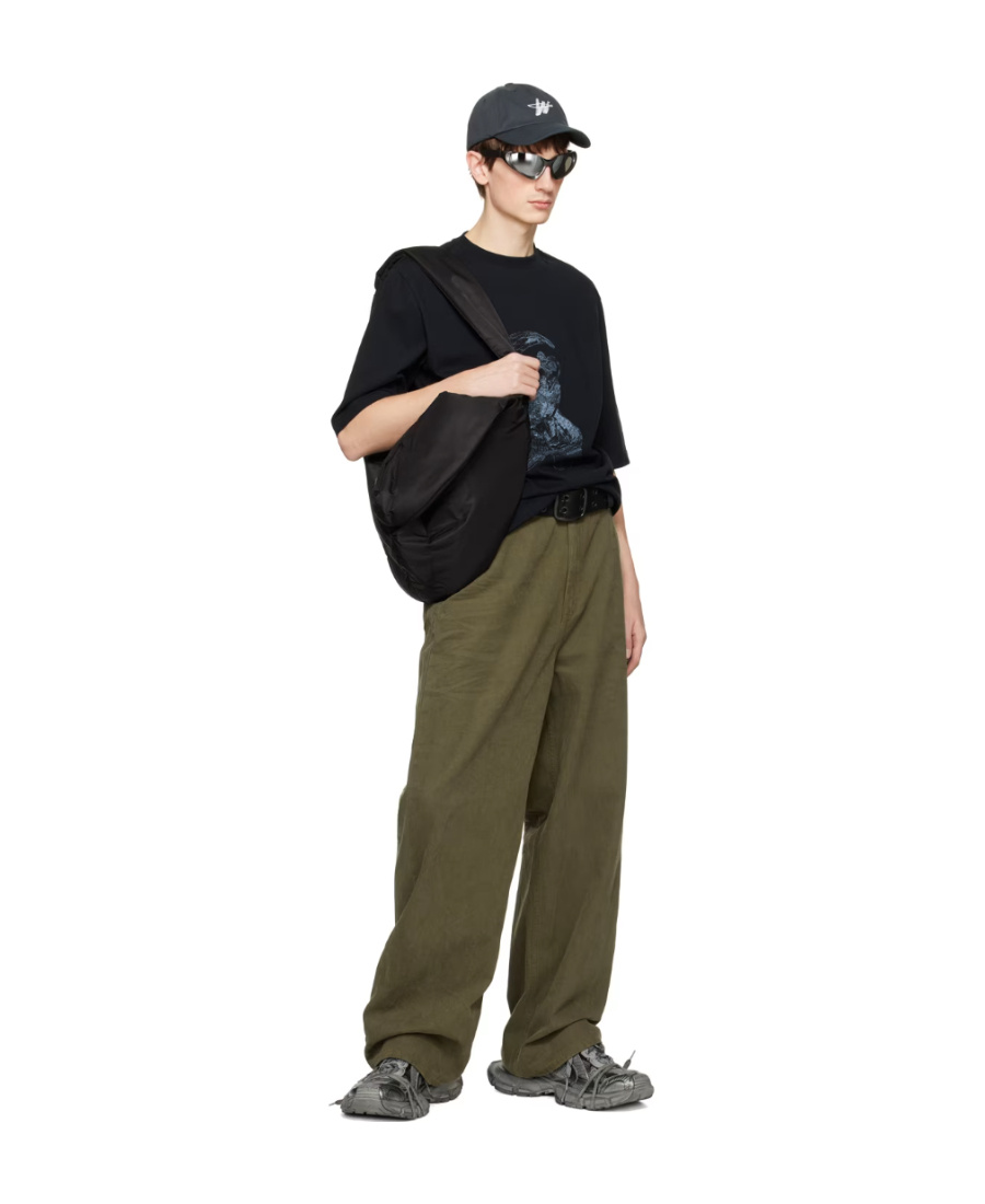 We11 Done Cartoon-print Cotton T-shirt In Black