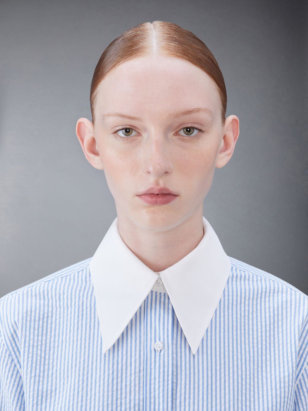 Thom Browne Chemisier Dress In Blue