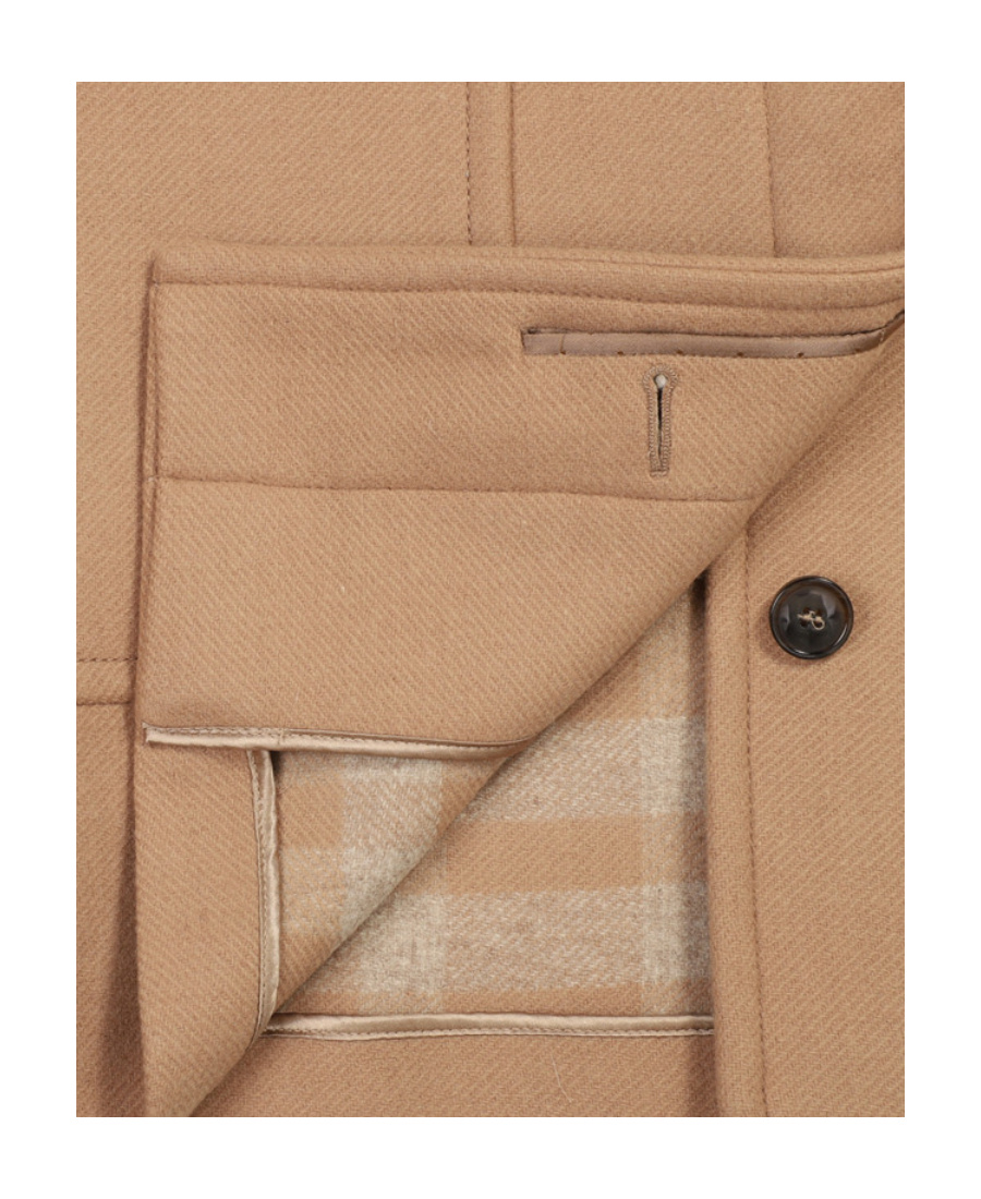Weekend Max Mara Long-sleeved Hooded Coat In Brown
