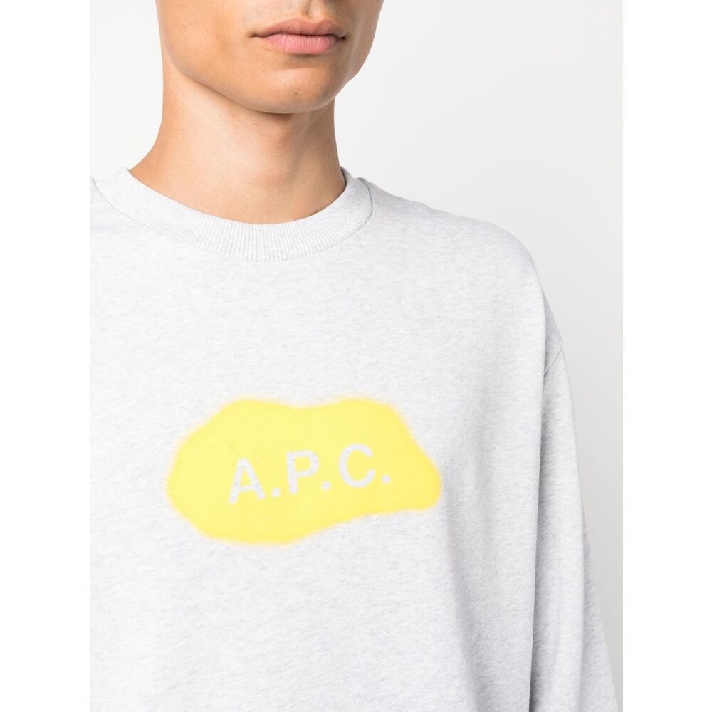 Apc Alastor Spray-paint Sweatshirt In White