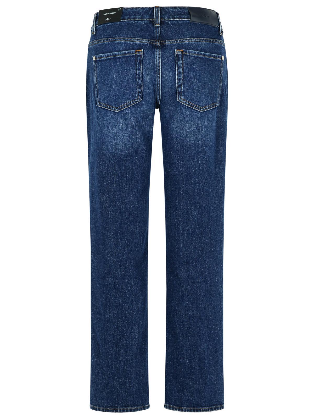 7 For All Mankind Straight-leg Jeans In Blue
