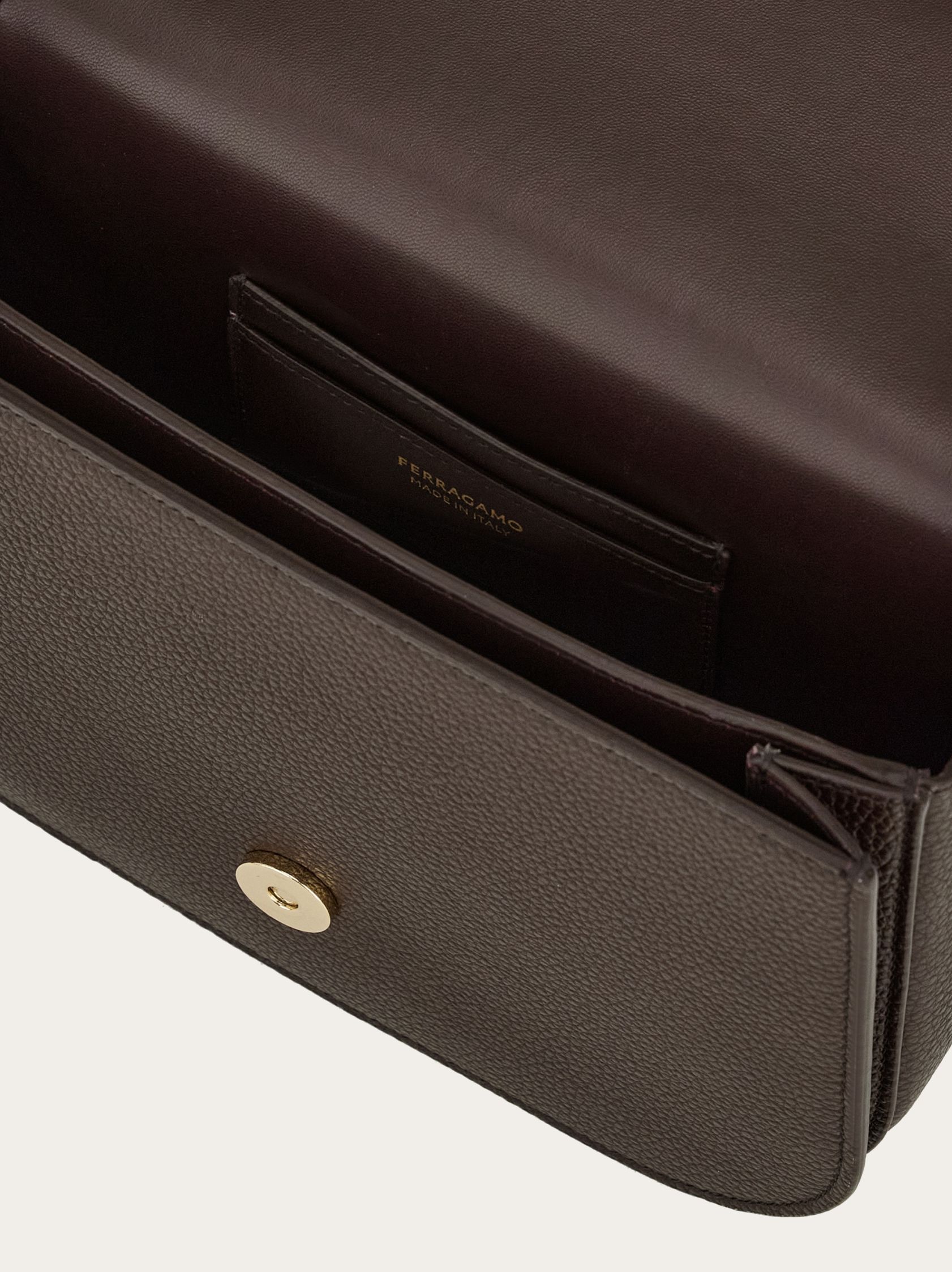 Ferragamo Gancini Double-button Cross-body Bag In Green