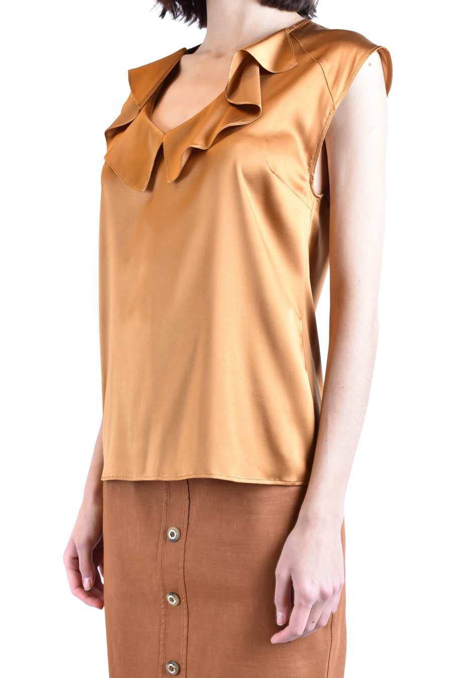 Pinko Sleeveless Blouse In Nude