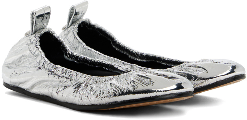 Isabel Marant Belna Ballet Flats In Silver