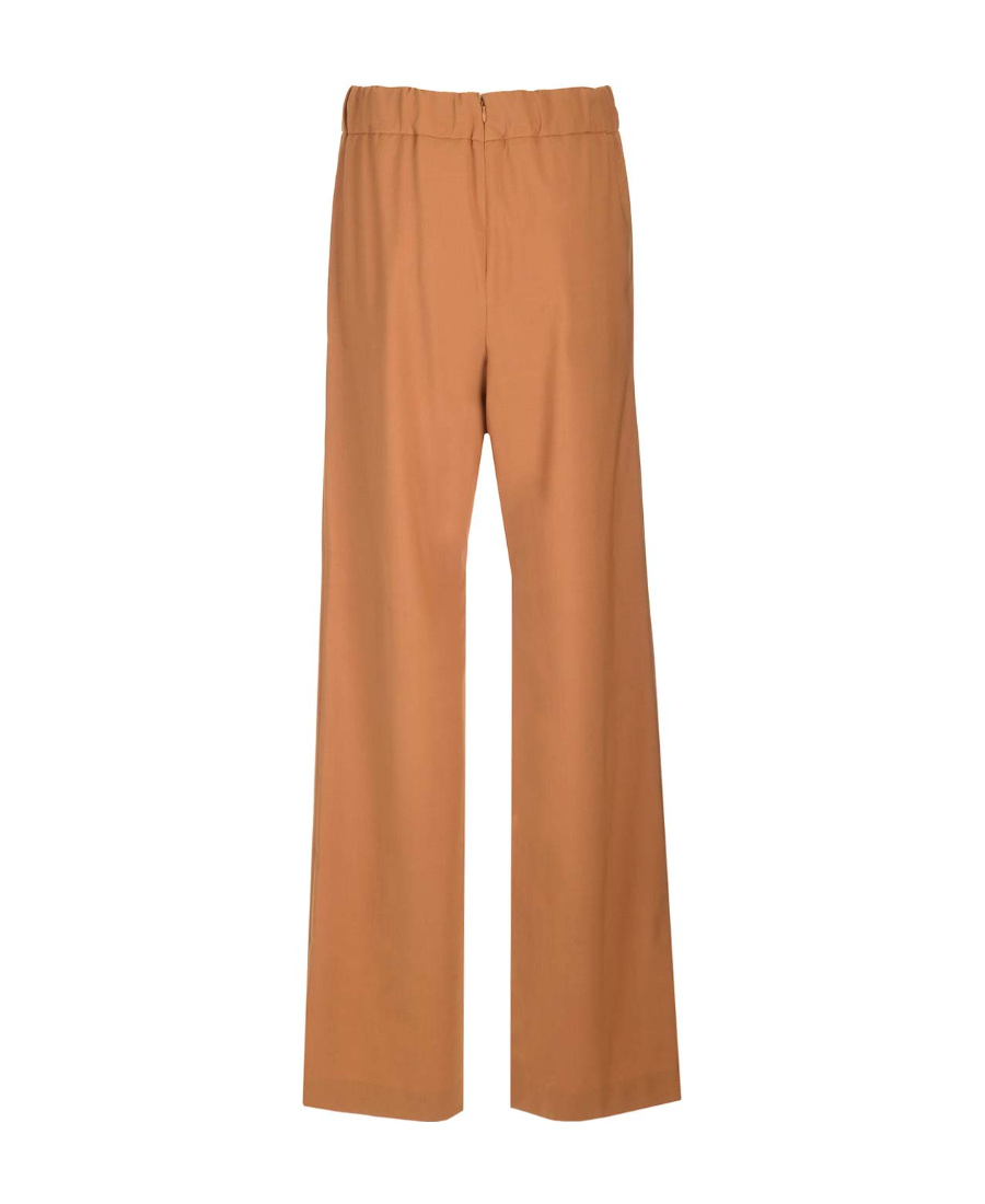 Dolce & Gabbana Logo Tag Tailored Pants In Brown