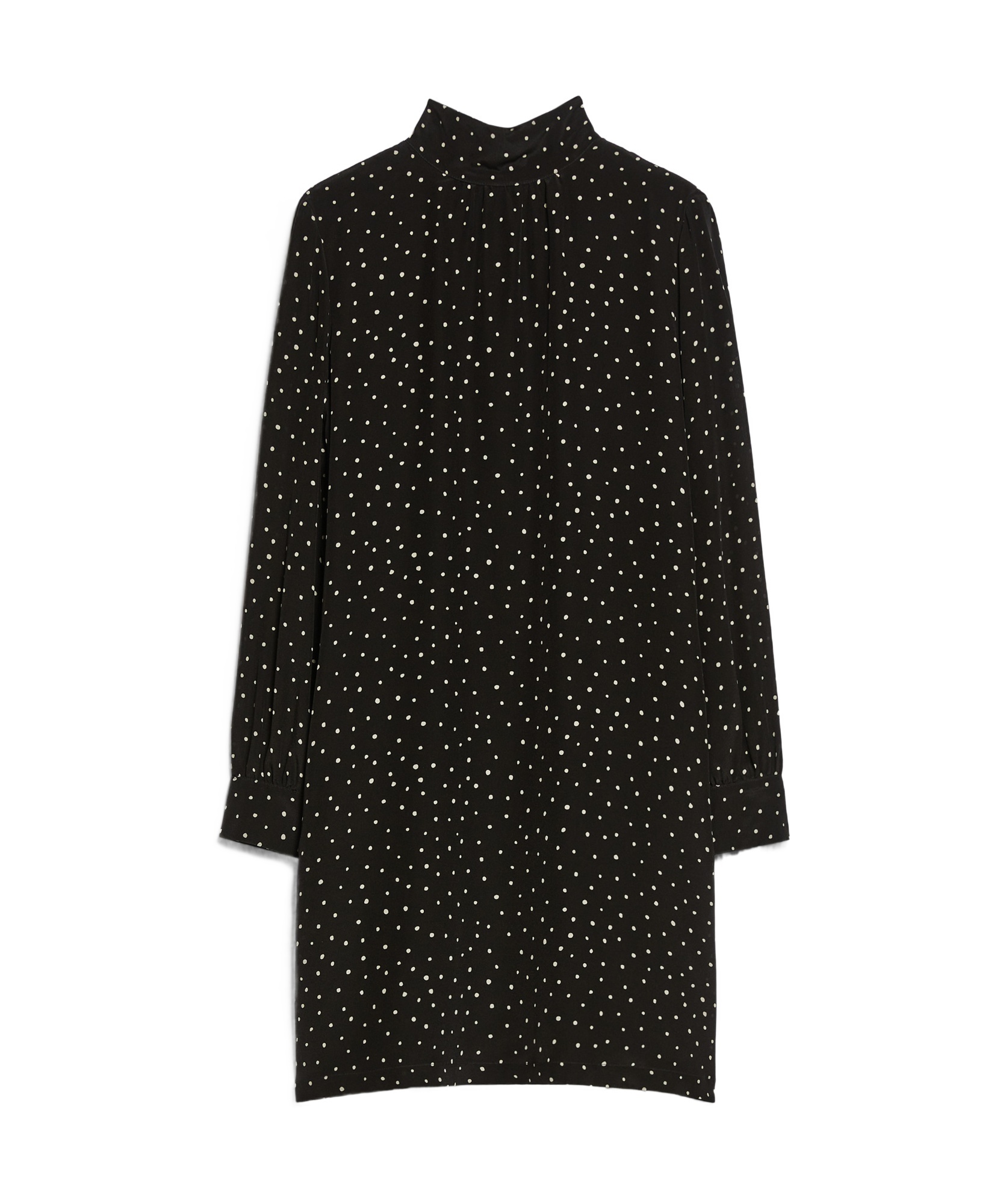 Max Mara High-necked Dress In Black