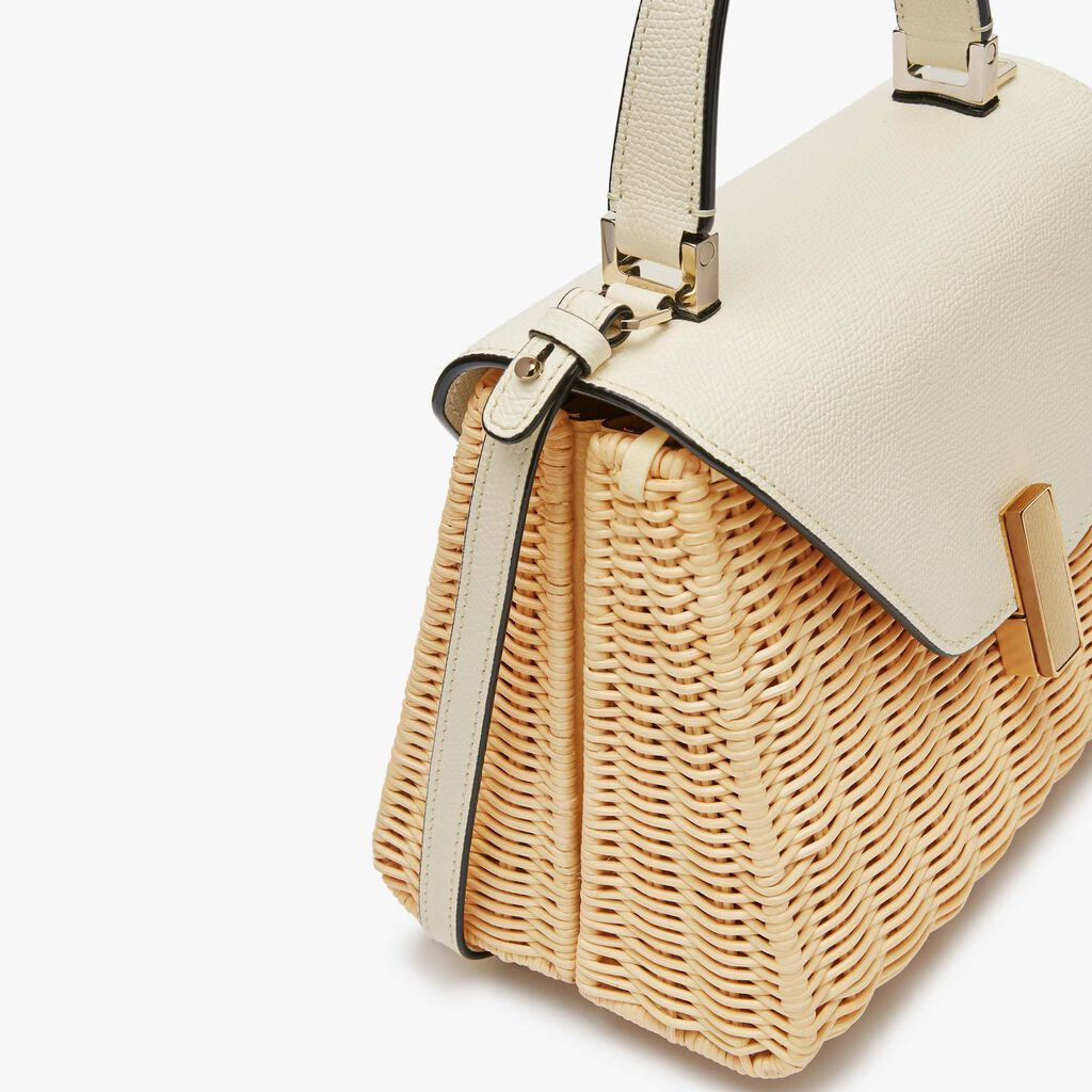 Valextra Iside Mini Shoulder Bag In Nude