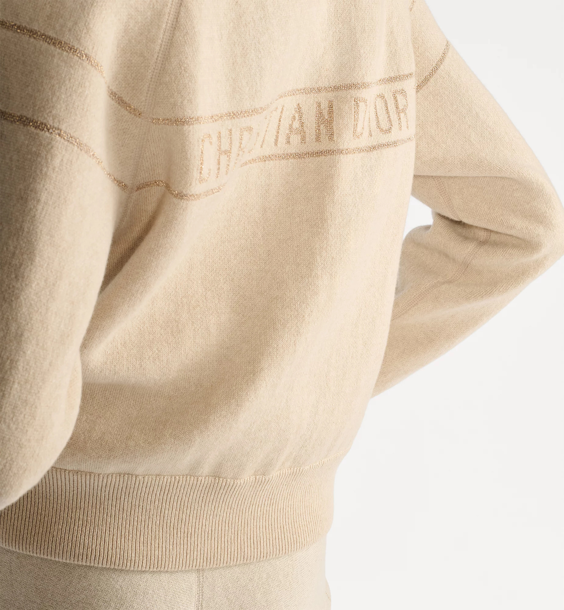 Dior Reversible Zipped Bomber Jacket In Neutral