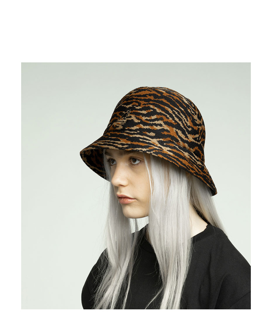 Kangol Patterned Fisherman's Hat In Black