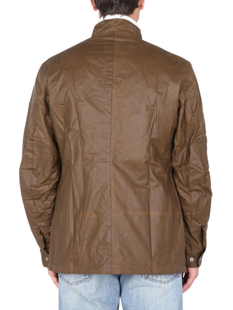 Barbour Right-collar Casual Jacket In Brown