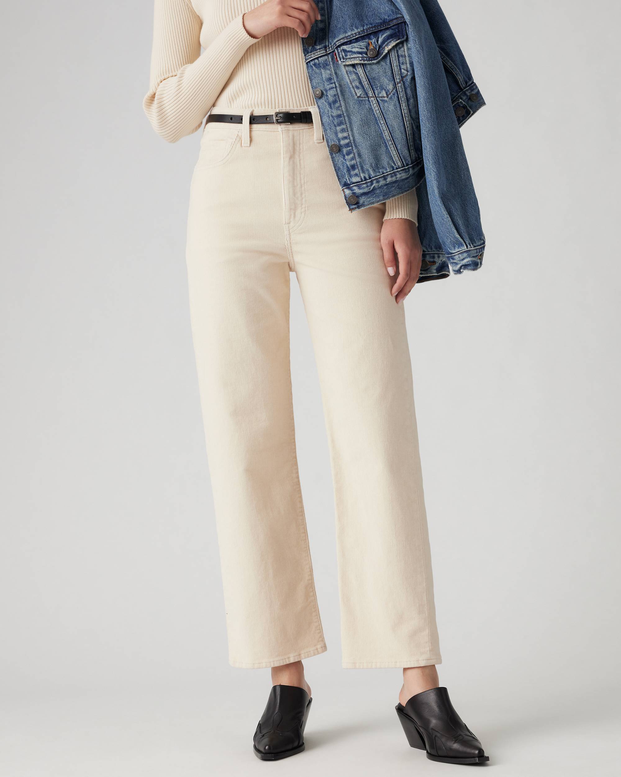 Shop Levi's Denim Trousers With Belt Loops