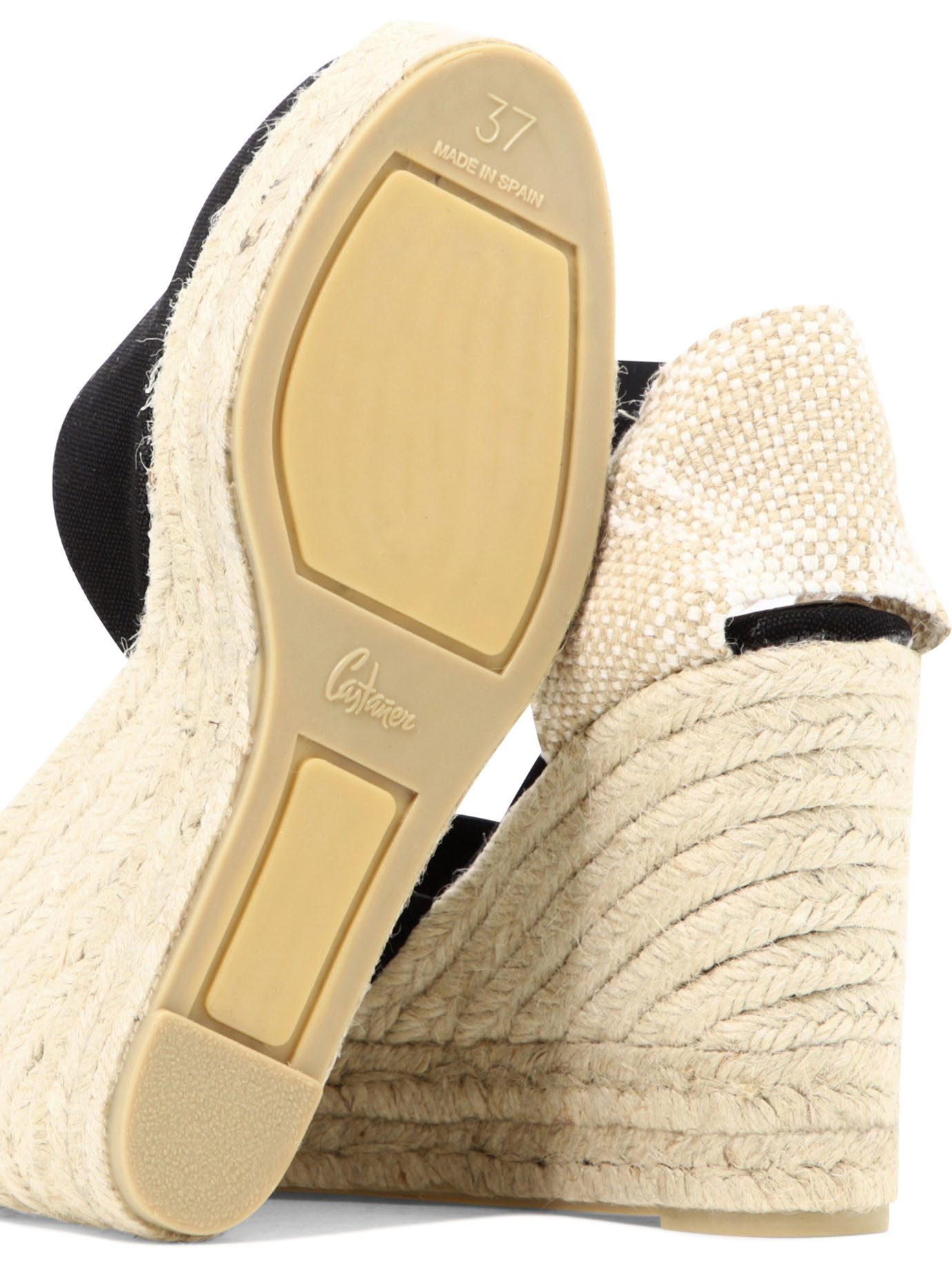 Castaã±er Bianca Canvas Ankle-strap Espadrille Sandals In Nude