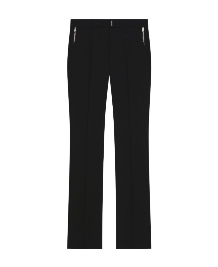 Givenchy Tailored Wool-mohair Blend Trousers In Black
