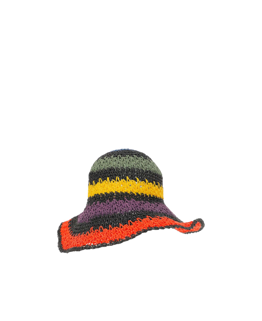 Ruslan Baginskiy Woven Straw Hat In Black