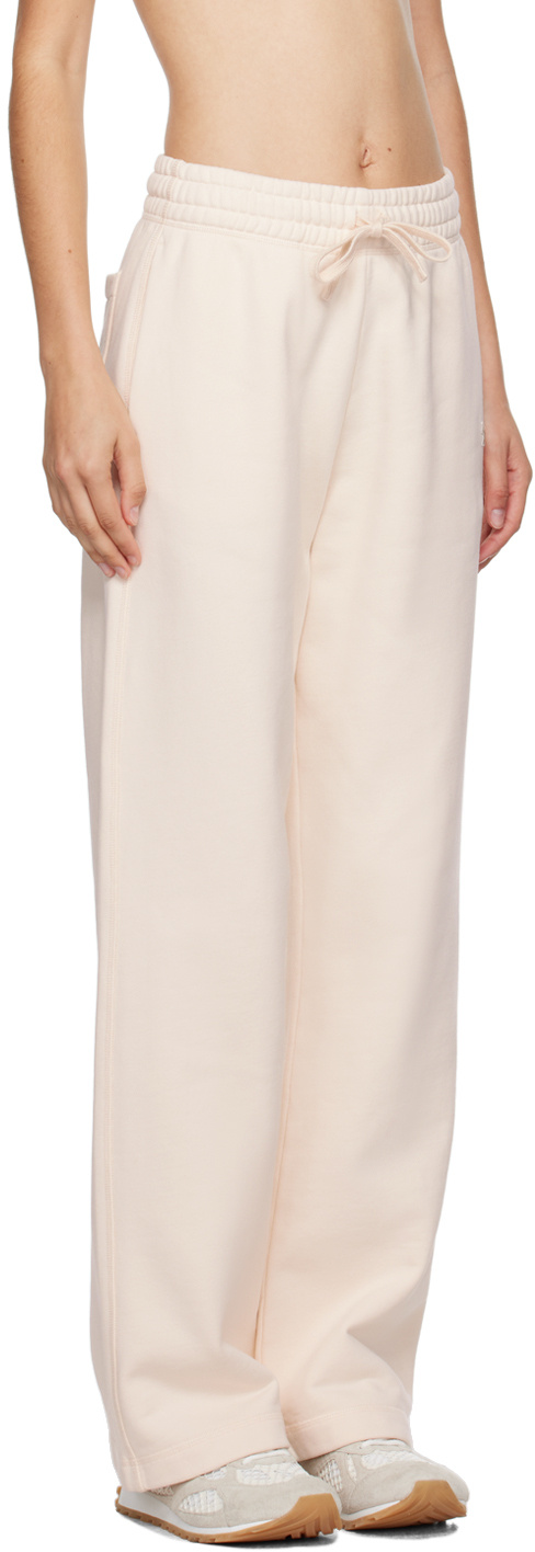 Maison Kitsuné Off-white Baby Fox Patch Lounge Pants In Nude