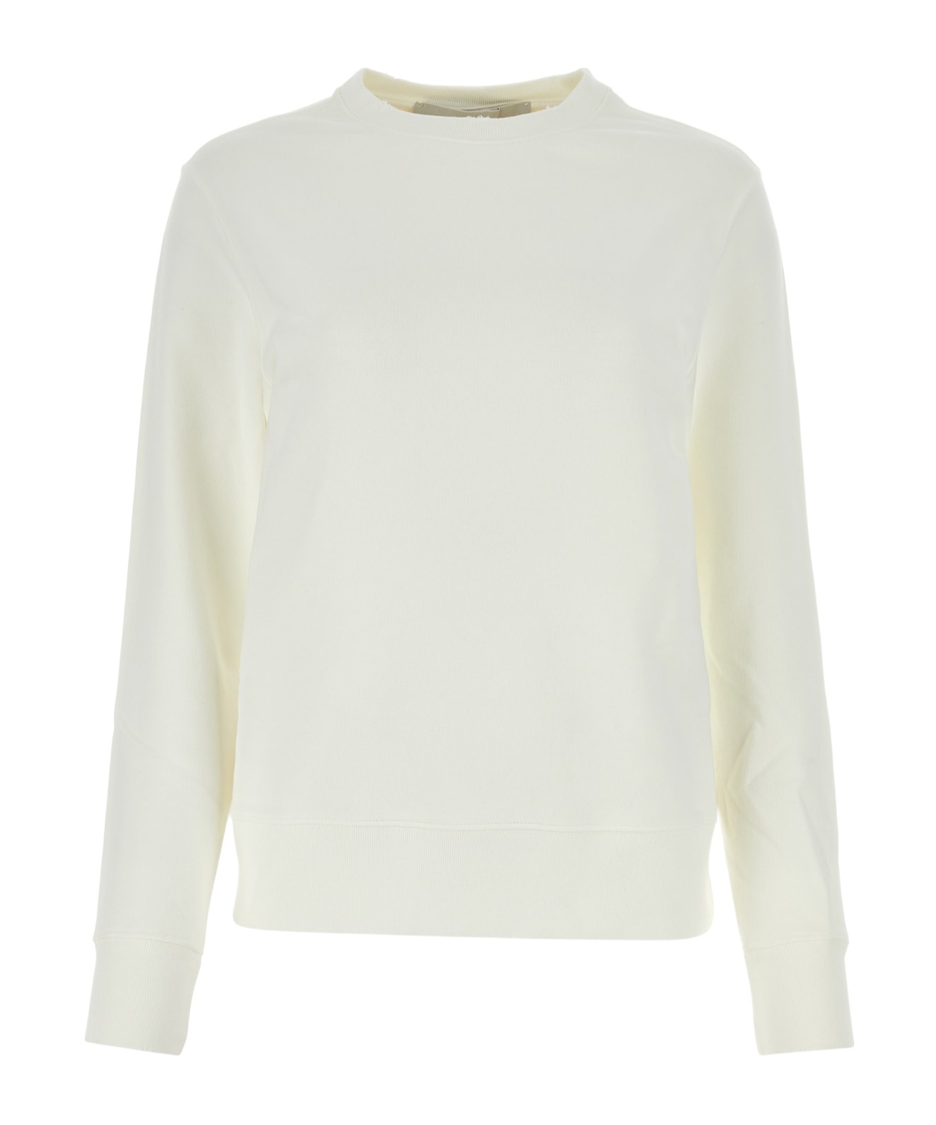 Golden Goose Logo-patch Crew-neck Sweatshirt In White