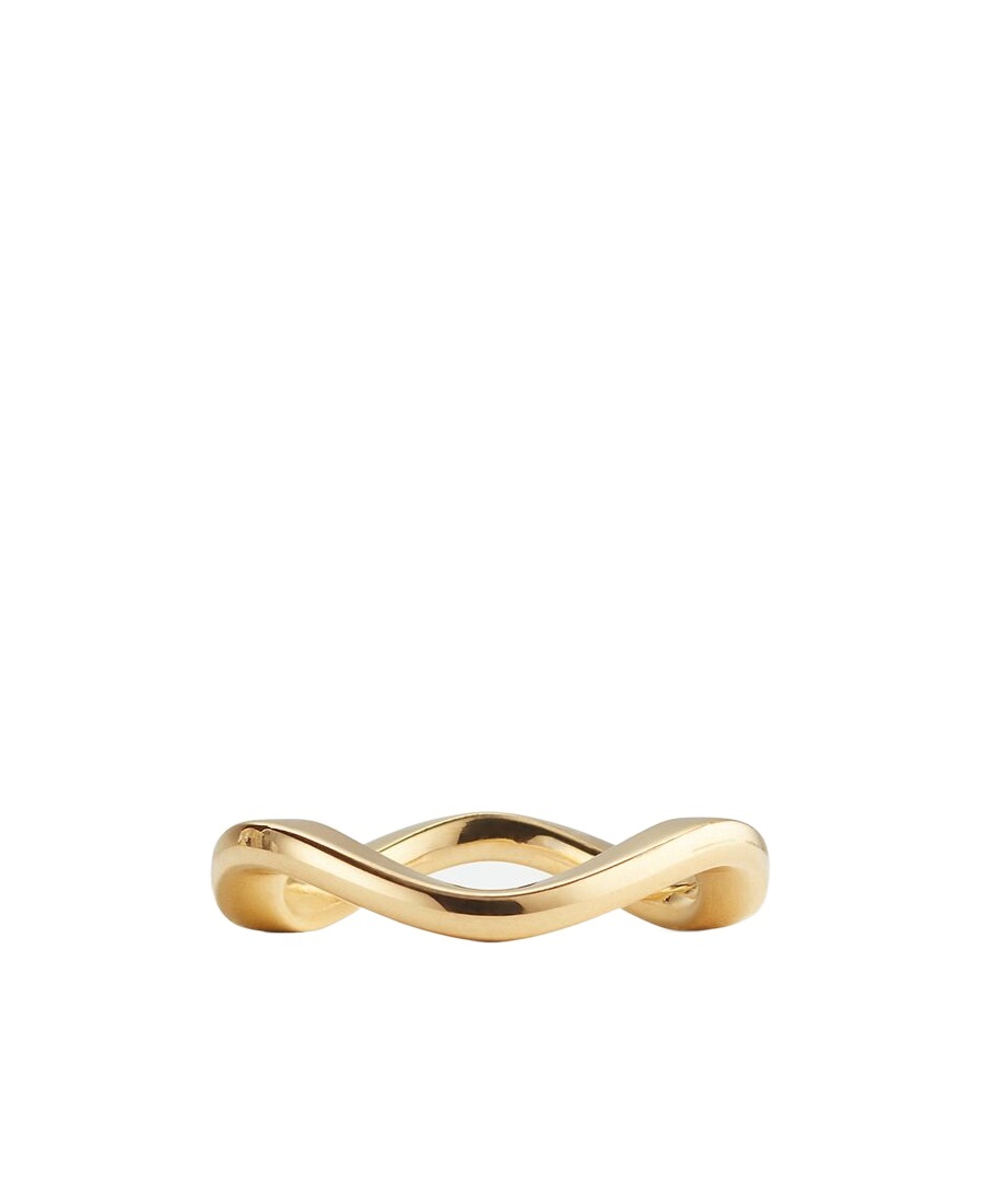 Bottega Veneta Curve Ring In Yellow