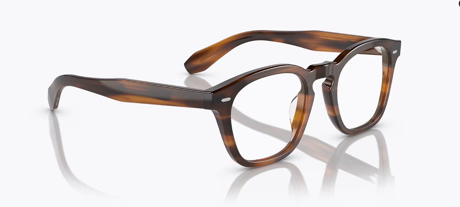 Oliver Peoples N.03 Square-frame Glasses In Brown