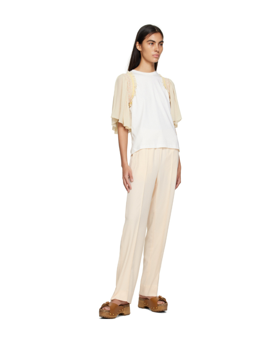 See By Chloé Straight-leg Track Pants In White