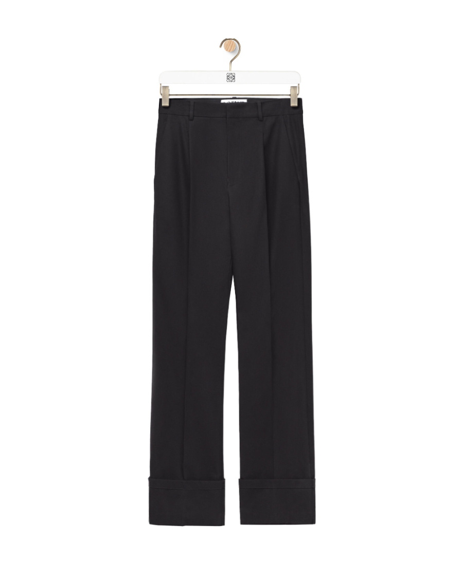 LOEWE FISHERMAN TURN-UP TROUSERS IN COTTON