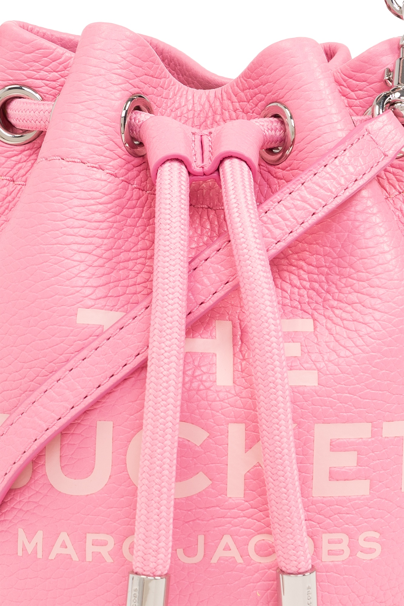 Marc Jacobs The Micro Leather Bucket Bag In Pink